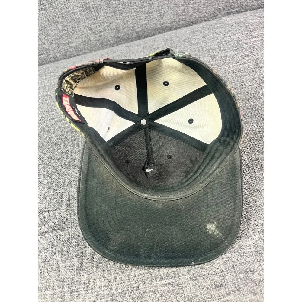 Marvel Comics Venom All Over Print Snapback Hat Black Flat Brim Adjustable Cap